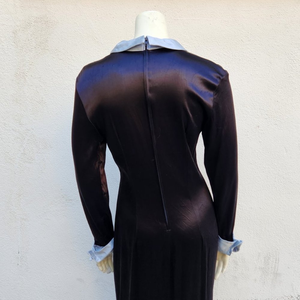 Vintage Wednesday Addams Style Midi Dress - Picture 5 of 8